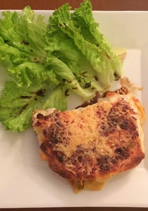 Une photo de Lasagnes aux aubergines et légumes du soleil