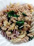 พาสต้า (ฟูซิลี) ผัดหมูสับตำลึง เมนูเด็ก 2 ขวบ ผู้ใหญ่ทานได้