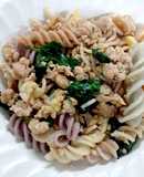 พาสต้า (ฟูซิลี) ผัดหมูสับตำลึง เมนูเด็ก 2 ขวบ ผู้ใหญ่ทานได้