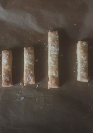 A picture of Sea Salt Shortcrust Pastry Sticks.