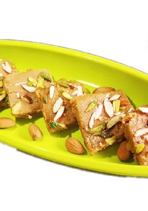 A picture of Gur papdi (Sukhadi).