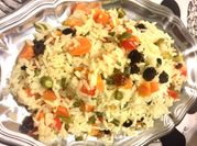 Uma foto de arroz a grega