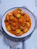 Udang Telur Puyuh Bumbu Oranye