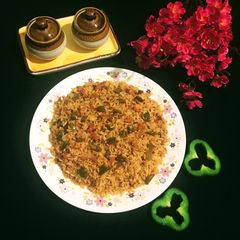 A picture of Schezwan Rice.