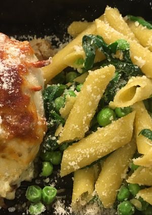 A picture of Crab artichoke & spinach rollatini.
