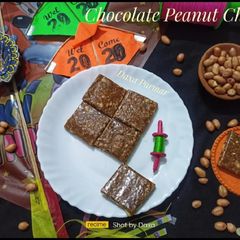 A picture of Chocolate Peanut Chikki.