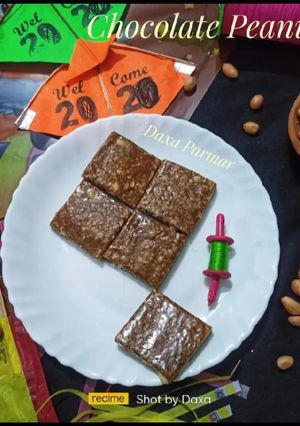 A picture of Chocolate Peanut Chikki.