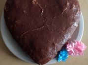 Una foto de budín de chocolate