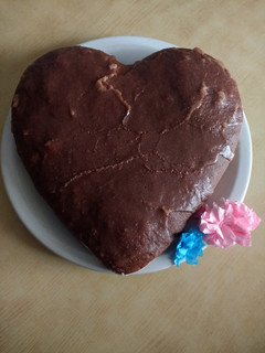 Una foto de Mini torta o budín de café y chocolate ☕♥️🍫