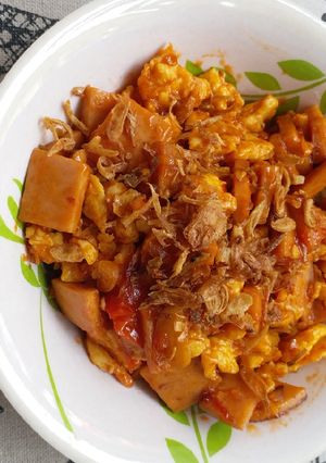 Foto resep Slice chicken mix telur orak arik