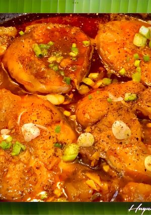 Hình của món Cá Nheo Kho Tiêu.