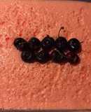 Gelatina espumosa de cereza