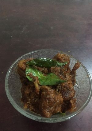 A picture of Mutton fry.
