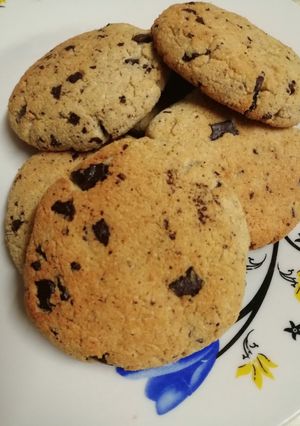 Una foto de Galletas de Coco con chips de Chocolate