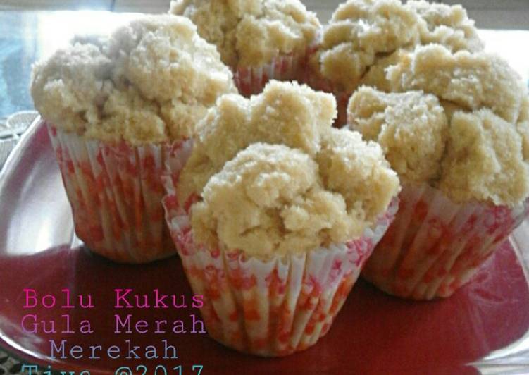 Bolu Kukus Gula Merah Merekah (no mixer, no telur)