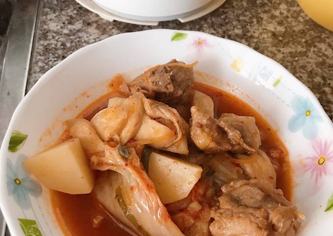 Canh Khoai Tây Kim Chi