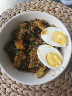Una foto de Quinoa con salsa de soja