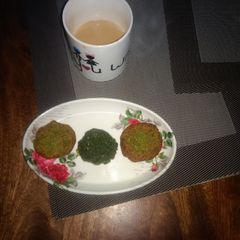 A picture of Peas cabab.