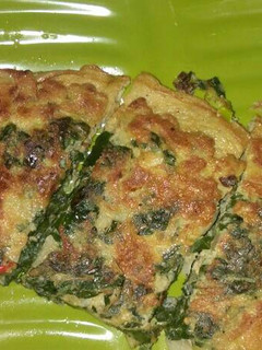 Foto resep Telur dadar daun singkong