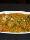 Trutros de pollo al curry con leche de coco