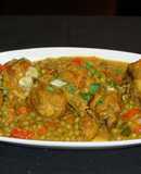 Trutros de pollo al curry con leche de coco