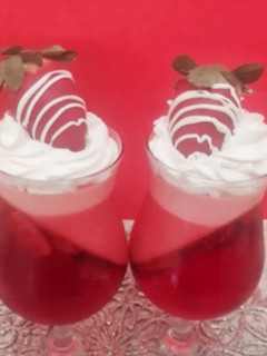 Una foto de Postre de San Valentín romántico