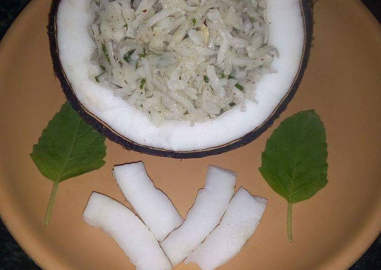 Steps to Prepare Homemade Yummy Coconut Salad