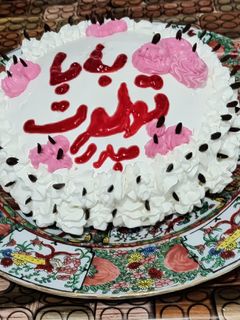 عکسی از دستور کیک تولد بابایی