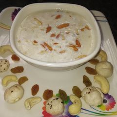 A picture of Dryfruits kheer for fast.