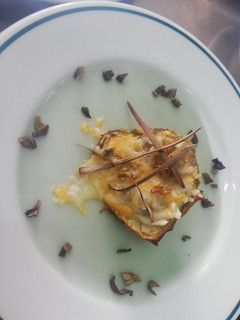 Una foto de Flor de alcachofa gratinada con queso
