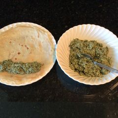 A picture of Three Cheese and Spinach Filling.