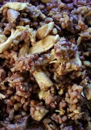 Foto resep Nasi merah Goreng Kacang Merah