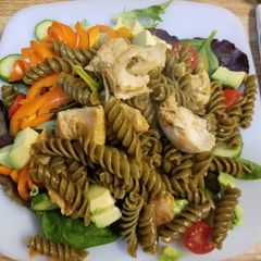A picture of Spicy Chicken & Veggie Noodle Pasta Salad.