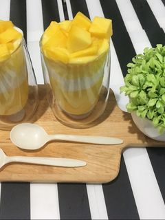Foto resep Mango Whipped Cream / Jus Mangga Kekinian