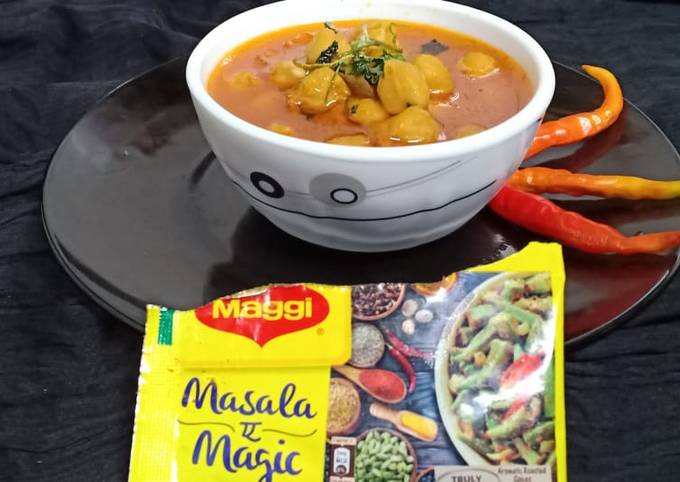 How to Make Homemade Maggi masala-e-magic chole
