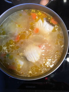 Una foto de Hervido de bacalao 😋😋😋