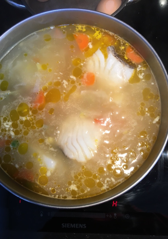 Una foto de Hervido de bacalao 😋😋😋