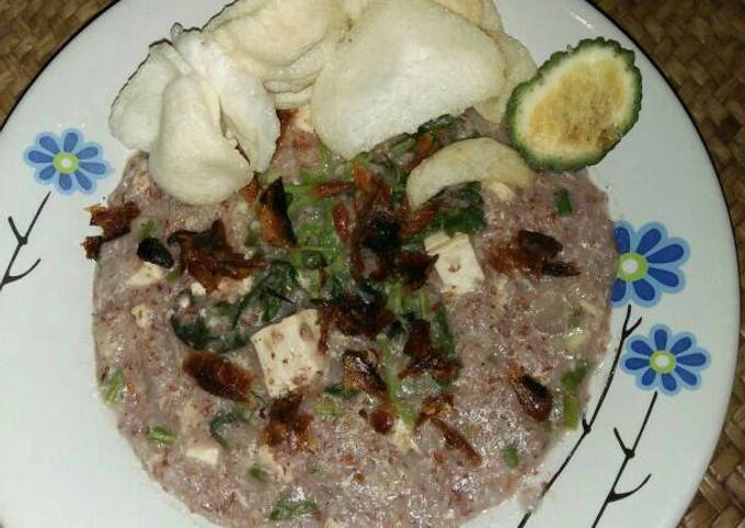 Cara Membuat Bubur nasi merah Enak dan Praktis serta Sederhana 