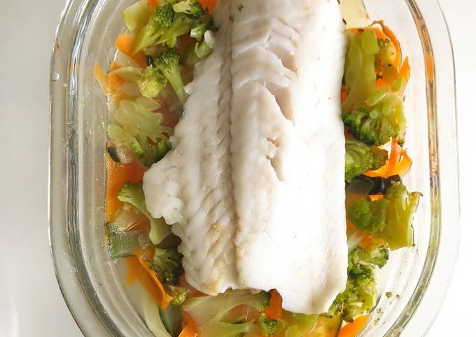 Красная рыба в духовке с овощами в фольге - вкусно, сочно, полезно