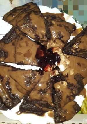 عکسی از دستور پنکیک شکلاتی 😋 یاسی پز