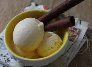 Hình của món Kem dừa- sầu riêng.