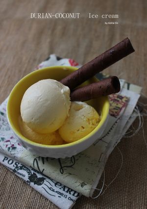 A picture of Coconut Durian Ice Cream.