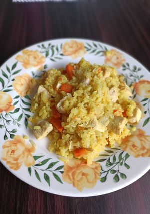Una foto de Arroz con pollo colombiano