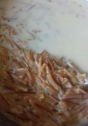 صورة لوصفة الفطور السريع شعيرية باللبن