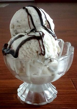 A picture of Custard Apple icecream.