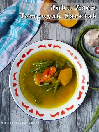 Cara Gampang Membuat Resep Juhu Asem Tempuyak Saretak (Sayur Asam Tempuyak Kacang Panjang) yang Menggugah Selera Anti Ribet, Uenak Banget