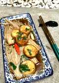 Egg tofu enoki
