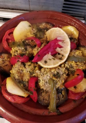 صورة لوصفة طاجين كفتة الحوت