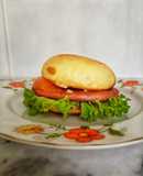 English Muffin / Burger Bun / Roti Polos no Knead no Mixer