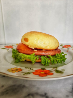 Foto resep English Muffin / Burger Bun / Roti Polos no Knead no Mixer